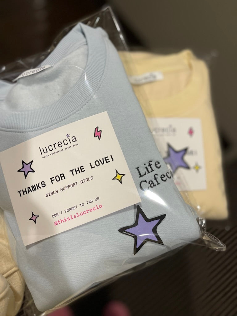 Life Happens Cafecito Helps Sweatshirt