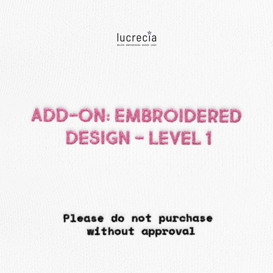 Add-on: Embroidered Design Level 1