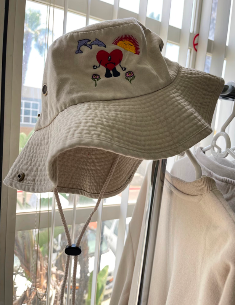 Bad Bunny Ojitos Lindos Embroidered Bucket Hat