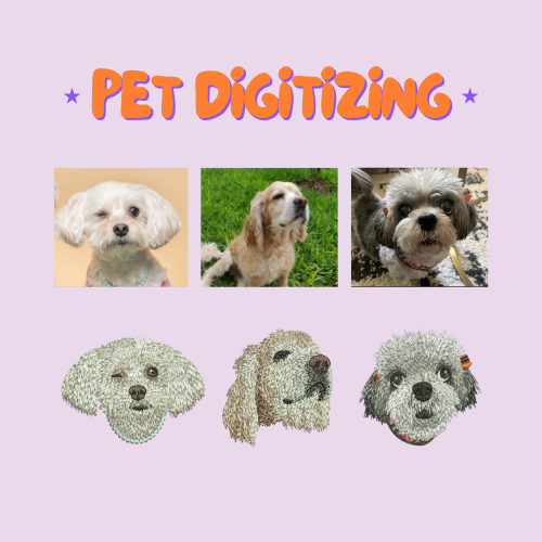 Custom Pet Digitized Embroidery Design