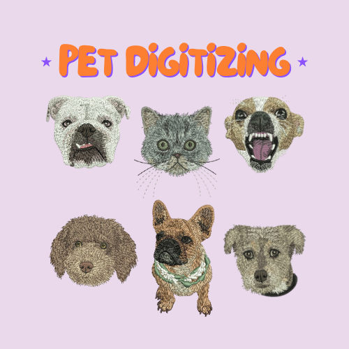 Custom Pet Digitized Embroidery Design