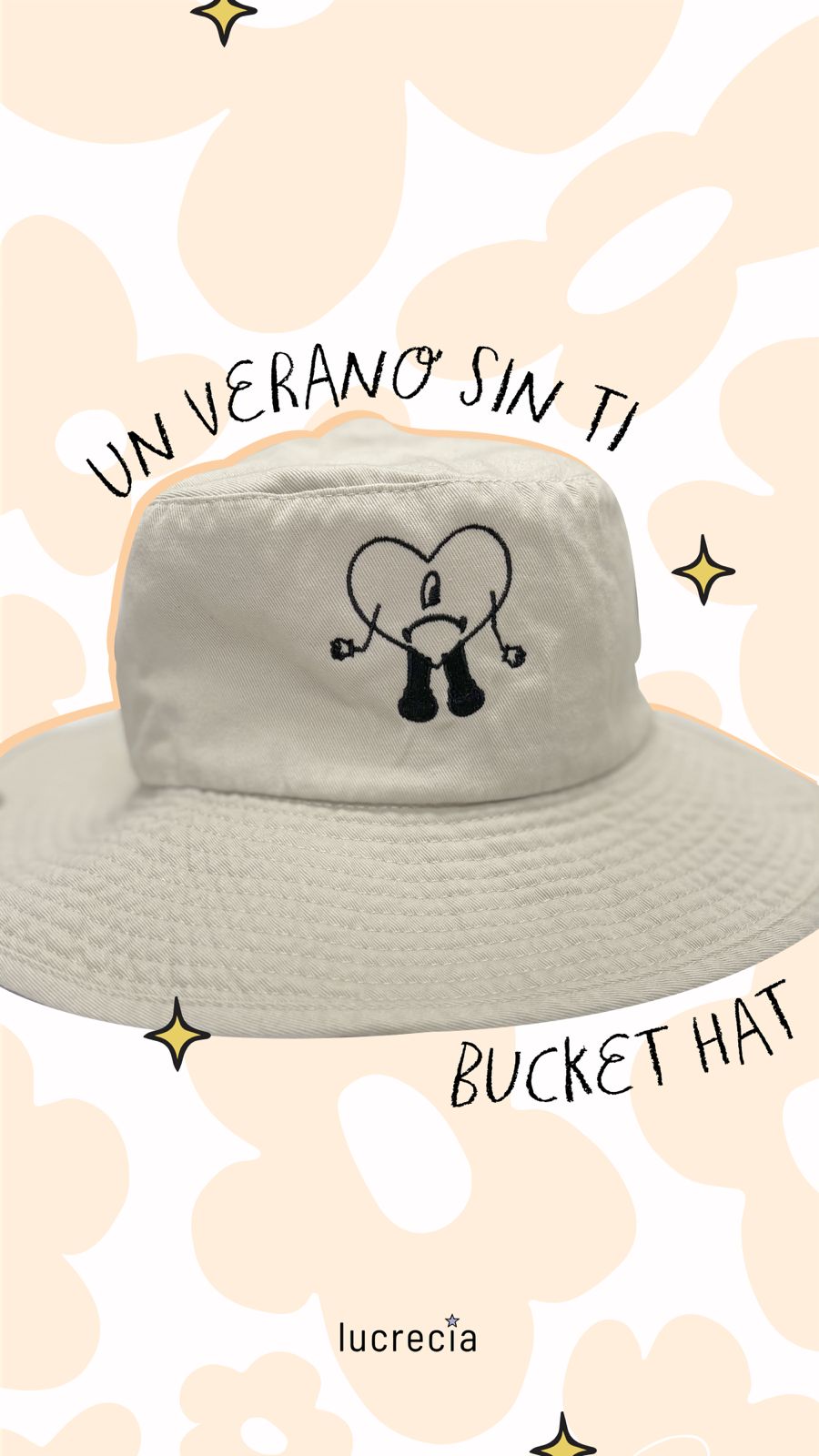 Bad Bunny Un Verano Sin Ti Embroidered Bucket Hat