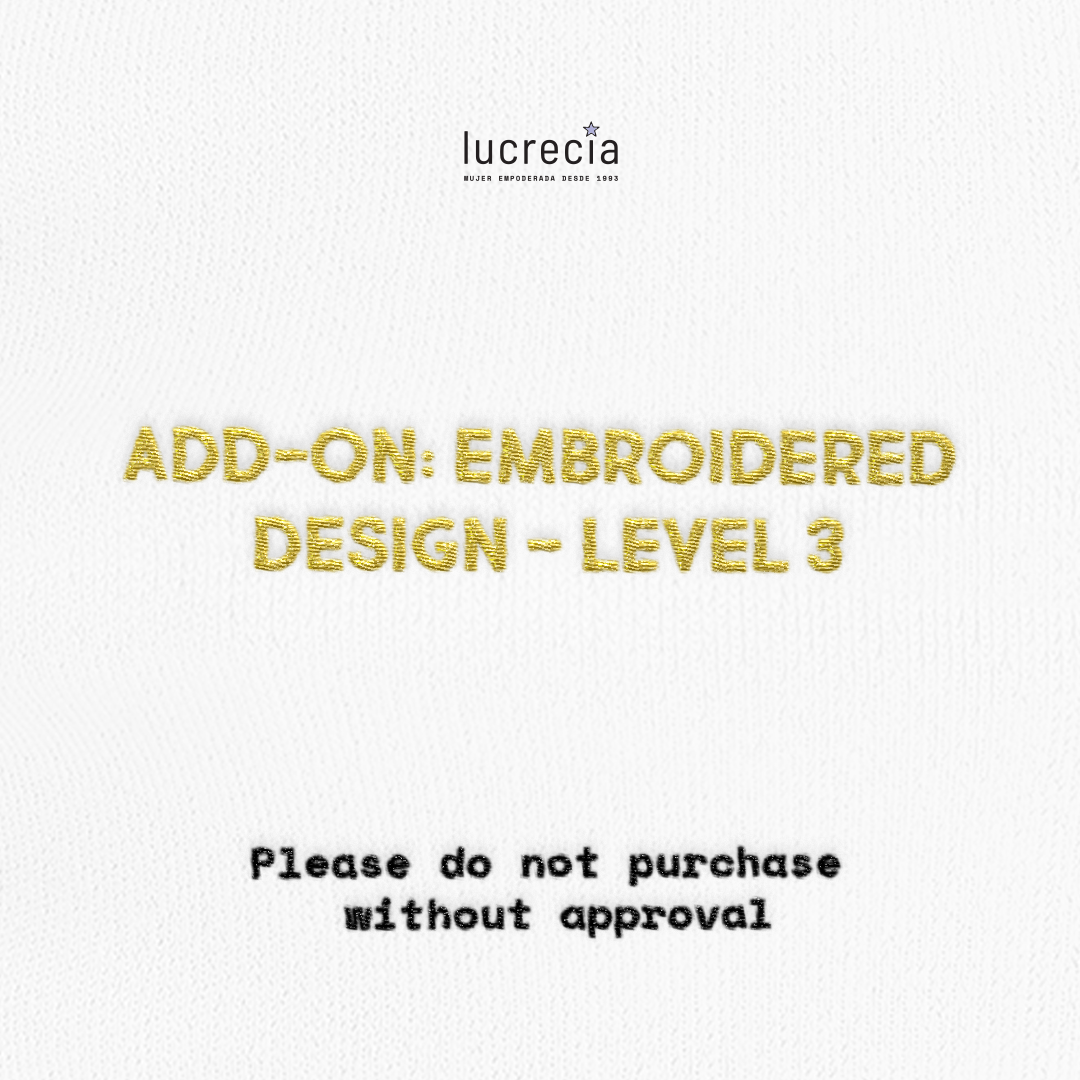 Add-on: Embroidered Design Level 3